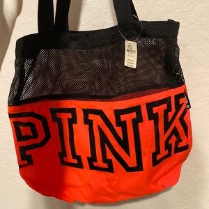 PINK Beach bag in hot pink
